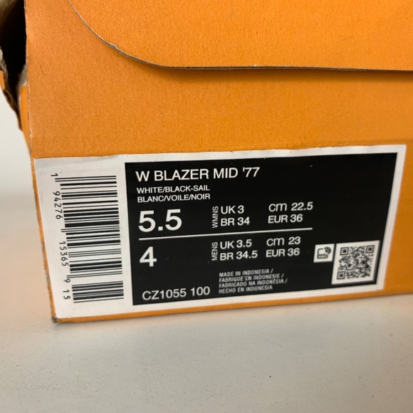 NIKE BLAZER MID 77 SHOES WOMENS 5.5 NIB - Picture 9 of 9